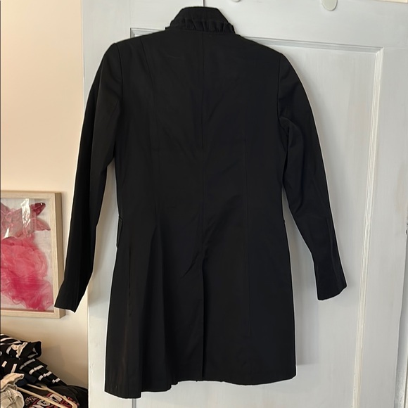 Women's Black Ruffled Jacket - Picture 3 of 6